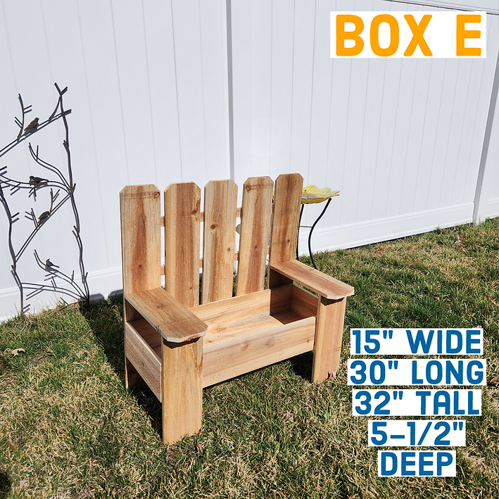 Planter Box Bench - (Box E)